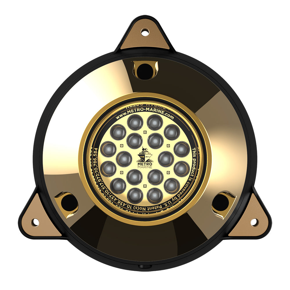 Metro Marine High-Output Surface Mount Underwater Light w/Intelligent Monochromatic LED's - Green, 45° Beam - F-SMR1-G3-45