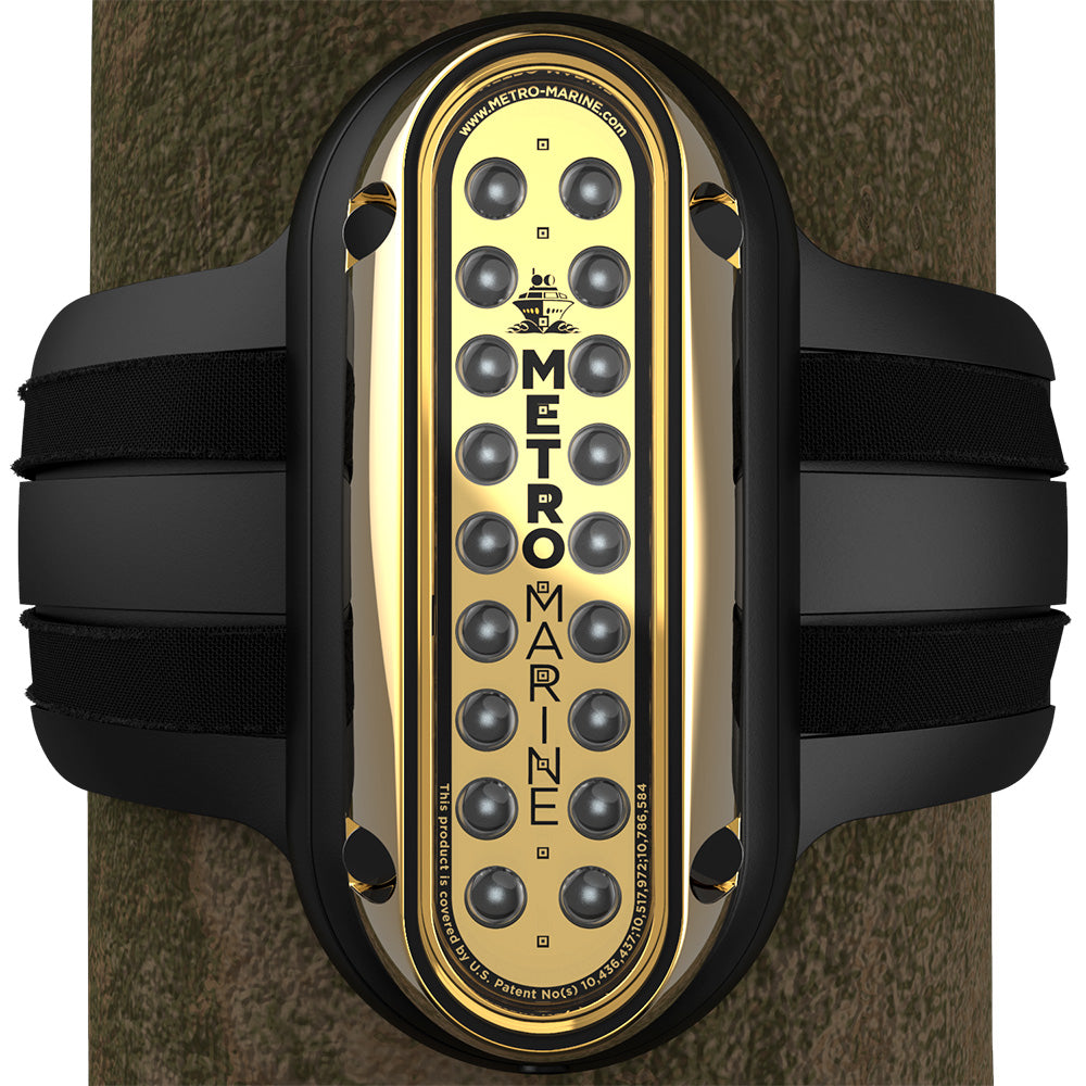Metro Marine High-Output Vertical Piling Mount Light w/Intelligent Monochromatic LED's - Green, 45° Beam - F-PME1-V-G3-45