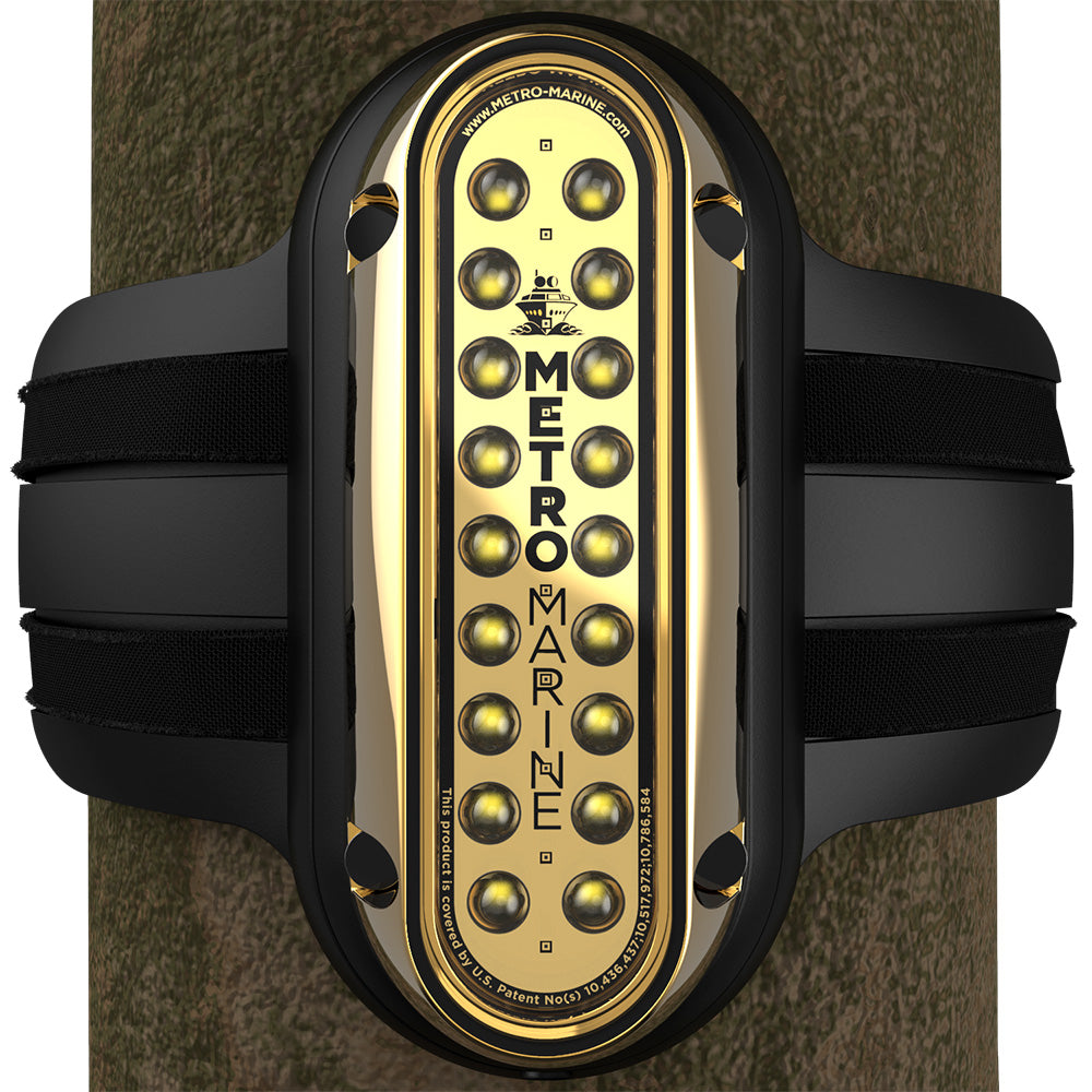 Metro Marine High-Output Vertical Piling Mount Light w/Intelligent Monochromatic LED's - White, 45° Beam - F-PME1-V-W3-45