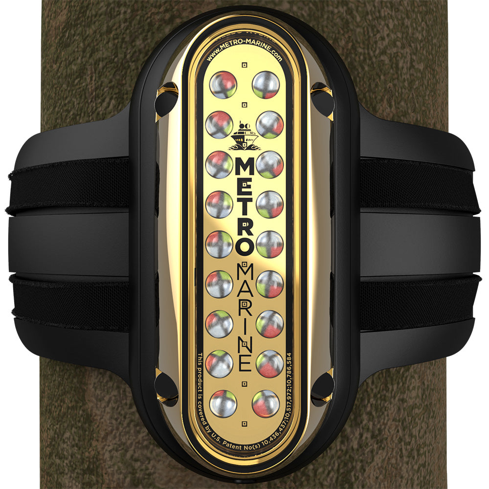 Metro Marine High-Output Vertical Piling Mount Light w/Intelligent Full Spectrum LED's - RGBW, 45° Beam - F-PME1-V-FS-45