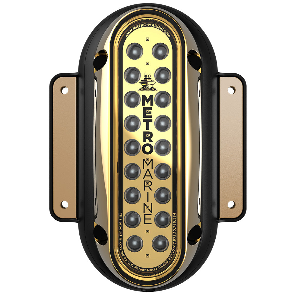 Metro Marine High-Output Vertical Surface Mount Light w/Intelligent Monochromatic LED's - Aqua, 90° Beam - F-SME1-V-A3-90