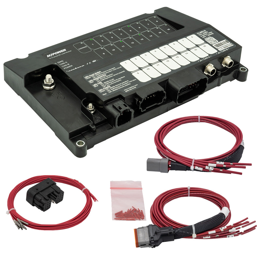 Maretron MPower 16-Channel DC Load Controller Module w/NMEA 2K w/J1 & J2 Connectors - CLMD16-R
