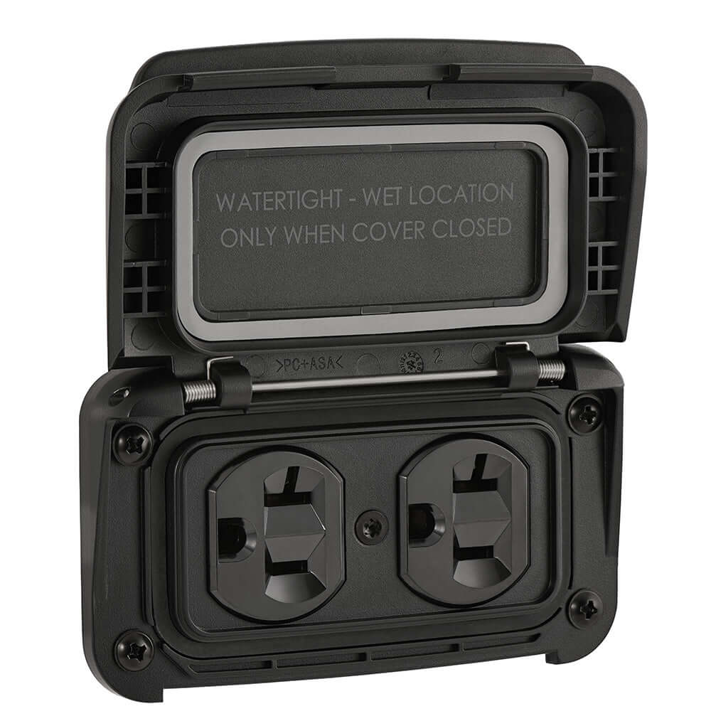Scanstrut Ventura Series Dual AC Outlet - 125V - 20A - SC-V-P1