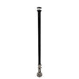 Seaview 24 Inch Manually Folding Marine Light Post with Stainless Steel Base and Navigation Light - Black