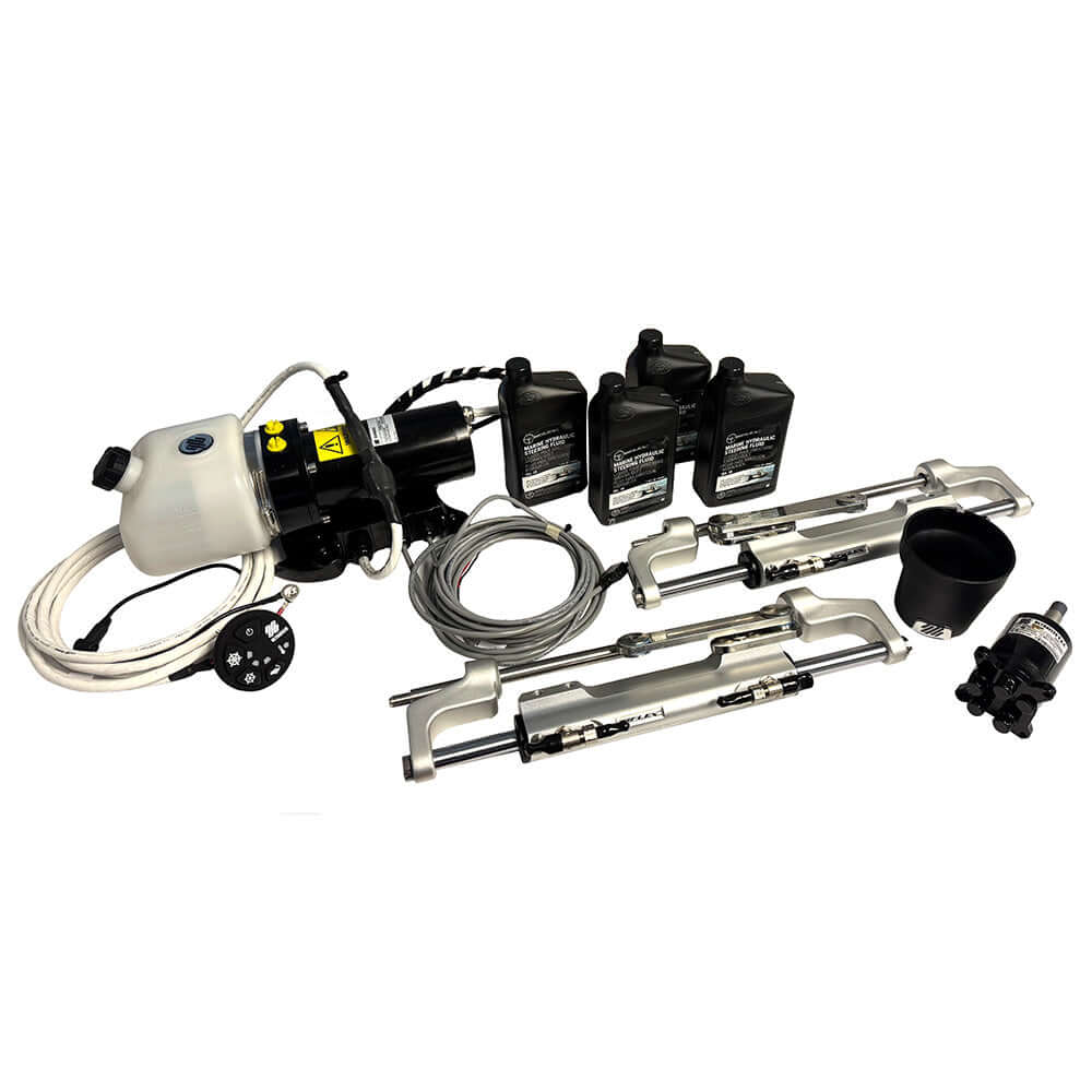 Uflex MasterDrive Steering System - Single Station/Twin Cylinder Kit - UC128TS - SVS 1 & UC128TS - SVS 1P Cylinders - MD40-D1F