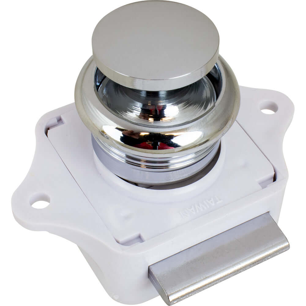 Sea-Dog Push Button Rim Latch - Chrome Plated Brass - 224300-1