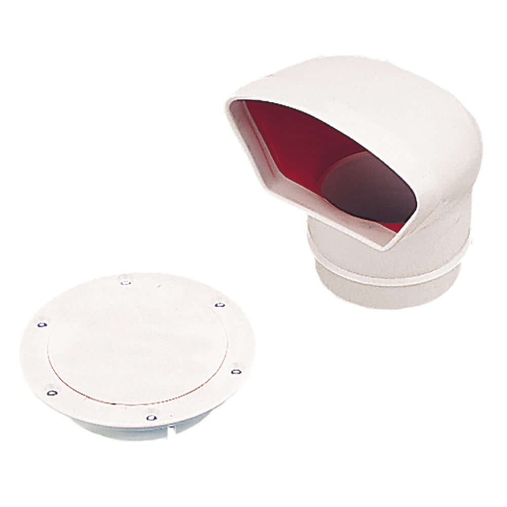 Sea-Dog Low Profile Cowl Vent/Snap-On Deck Plate - Dip Molded PVC - 727130-3