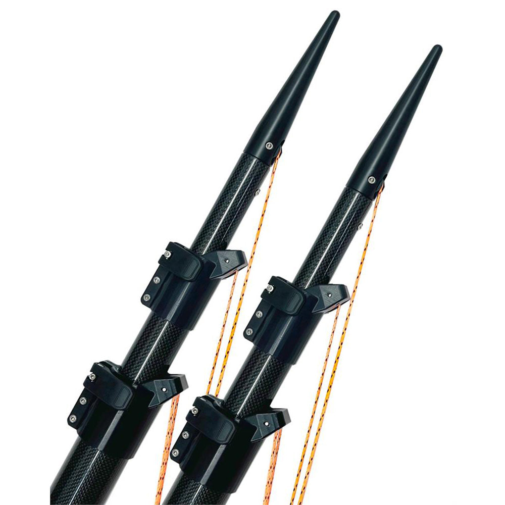 Lee's Tackle Ultima 20' Carbon Fiber Telescoping Outriggers with Internal Rigging - ULT3920