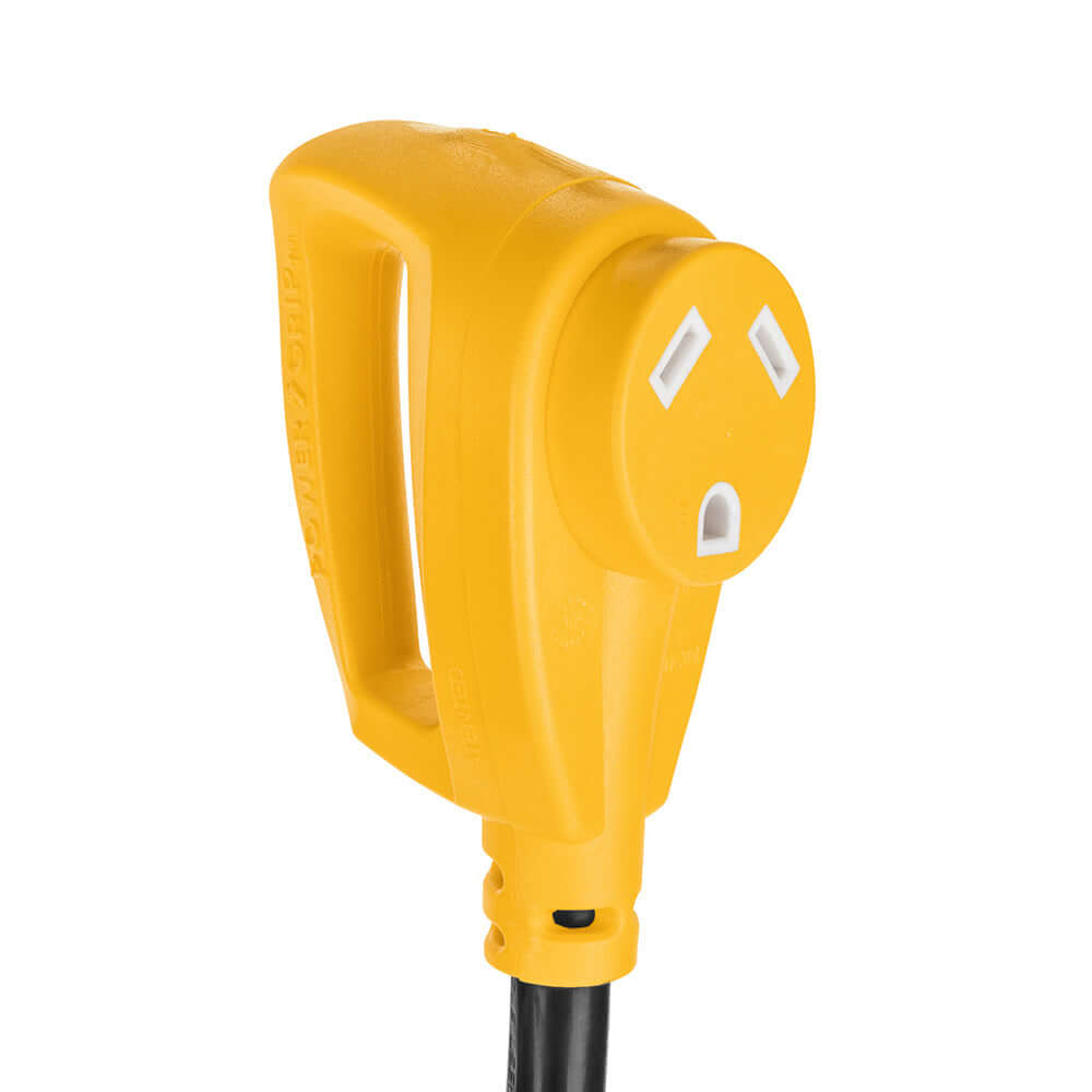 Camco Power Grip 18" Dogbone Adapter - 50 Amp Male/30 Amp Female - 55173