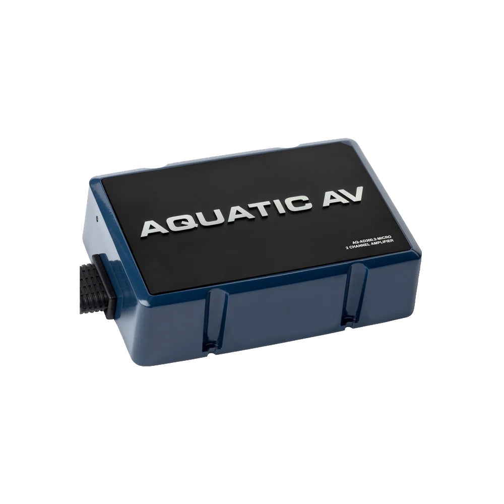 Aquatic AV AD300.2 Micro 2-Channel Digital Amplifier for Marine and Powersports - AD300