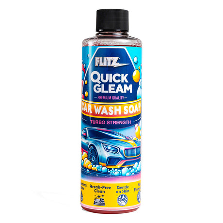 Flitz Quick Gleam Car Wash Soap - 8oz for Deep Cleaning & Shine
