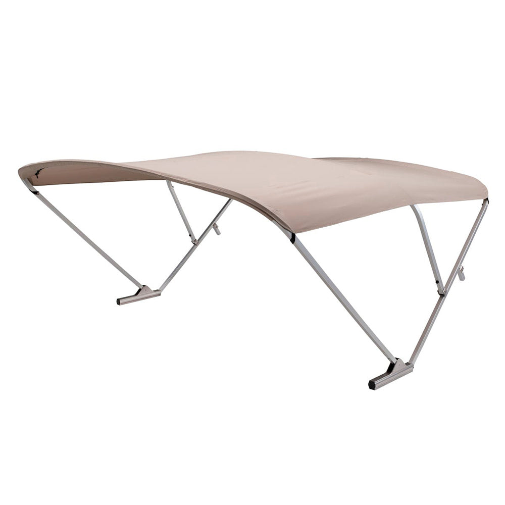 SureShade Power Bimini - Clear Anodized Frame - Beige Fabric - 2024050709