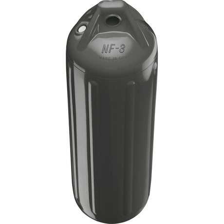 Polyform U.S. NF-3 Heavy-Duty Twin Eye Boat Fender - 5.6" x 19" Graphite