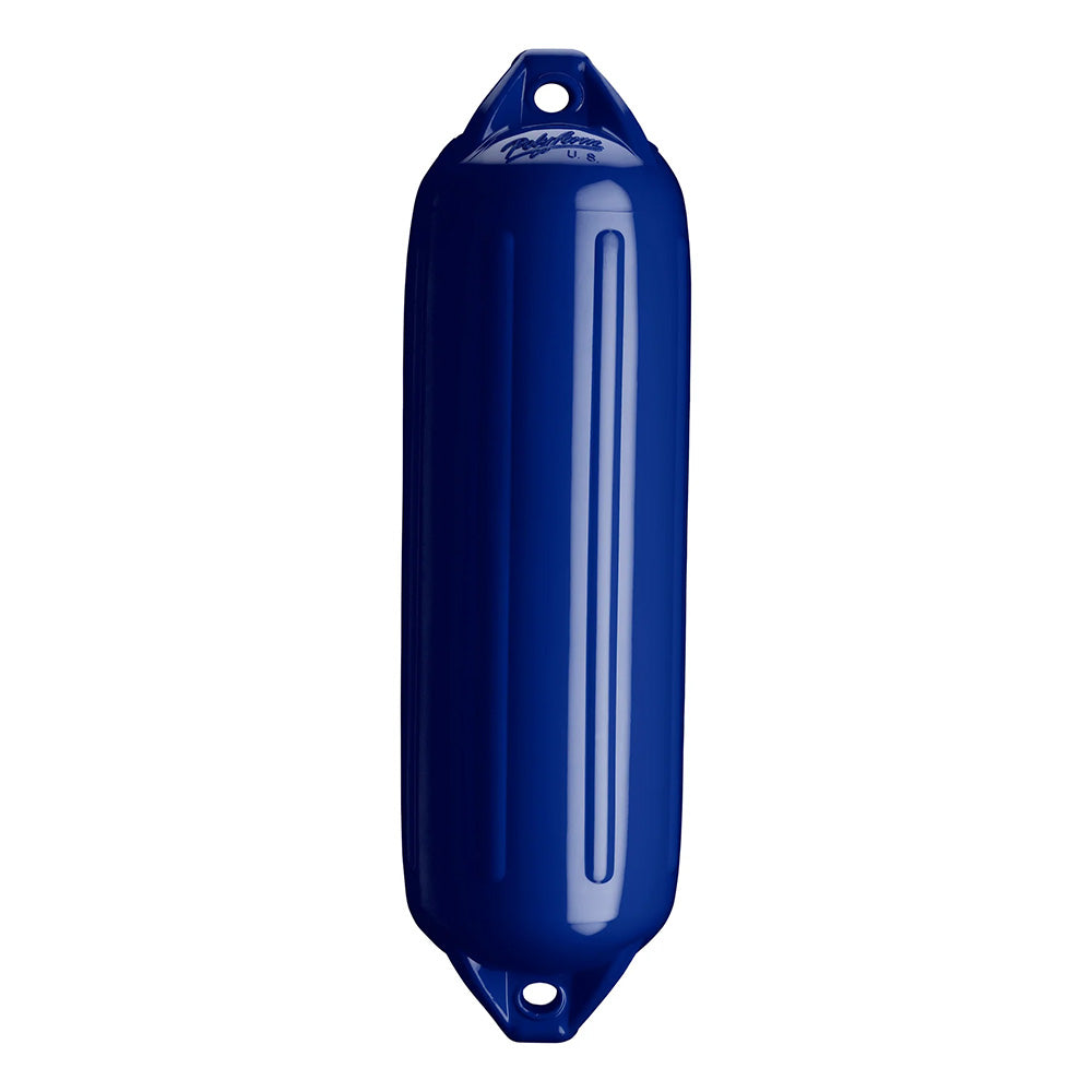 Polyform NF-4 Heavy-Duty Twin Eye Boat Fender - 6.4 in Diameter, Cobalt Blue