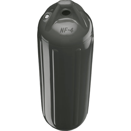 Polyform NF-4 Heavy-Duty Twin Eye Boat Fender - 6.4 x 12.6 inches, Graphite