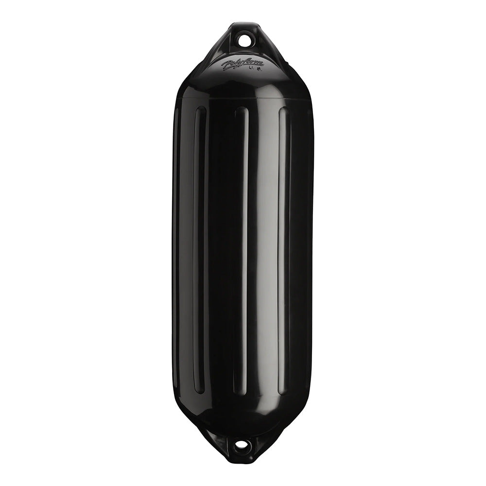 Polyform NF-5 Heavy-Duty Twin Eye Boat Fender - 8.9 x 26.8 inches, Black