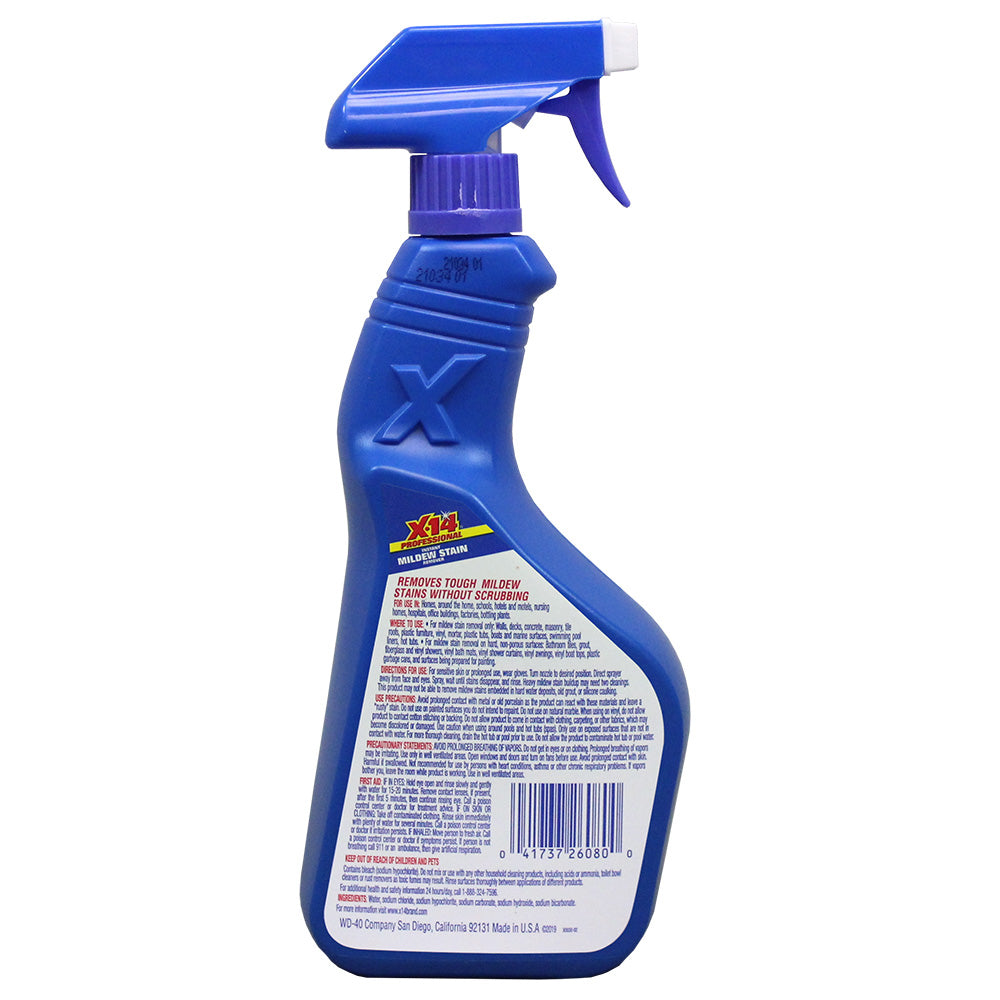 Presta X-14 Mildew Stain Remover - 32oz for Boats, RVs, and Hard Surfaces