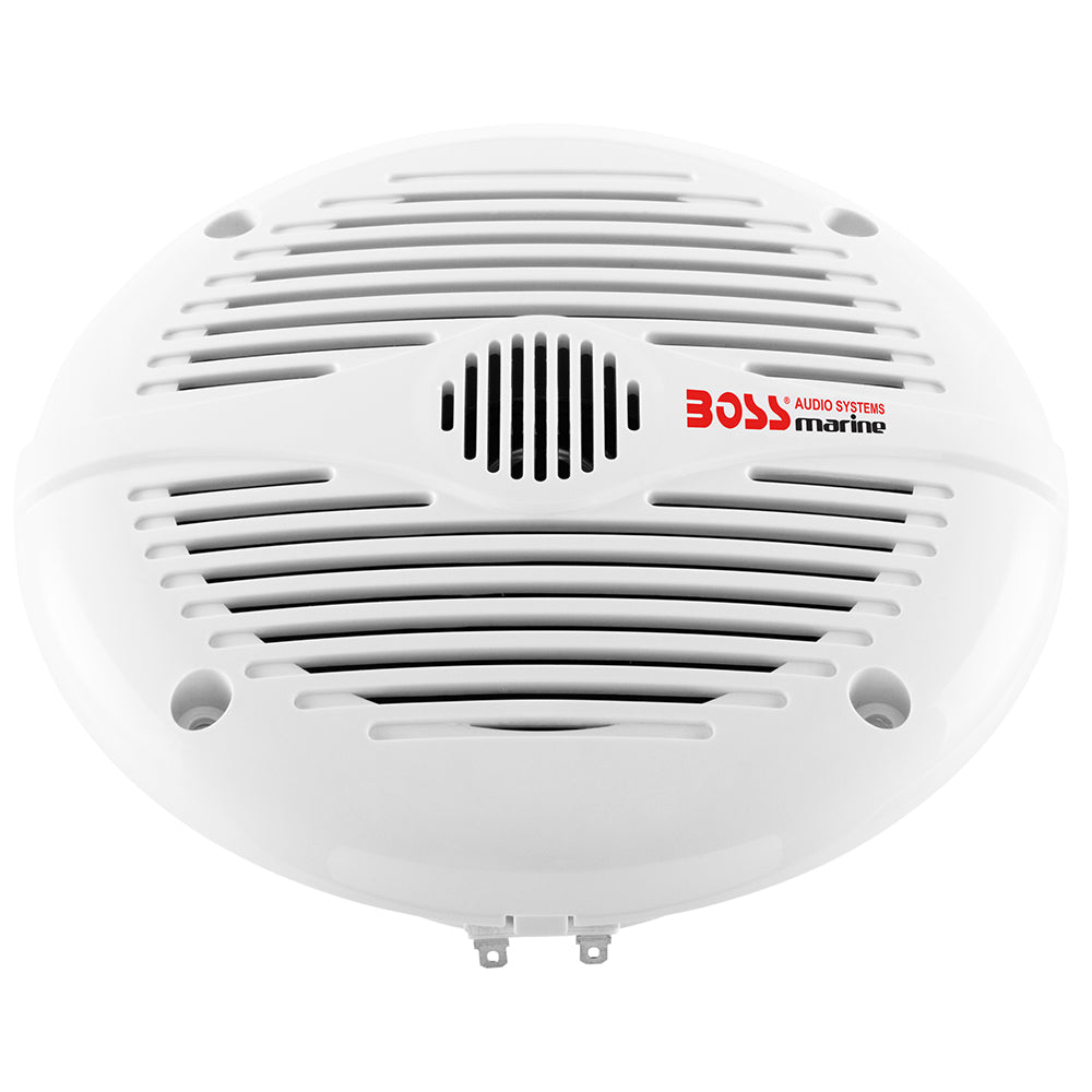 Boss Audio MR60 6.5-inch Marine Grade Round Speakers - White (Pair) - MR60