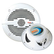 Boss Audio MR50 5.25-Inch Marine-Grade Round Speakers - White (Pair) - MR50