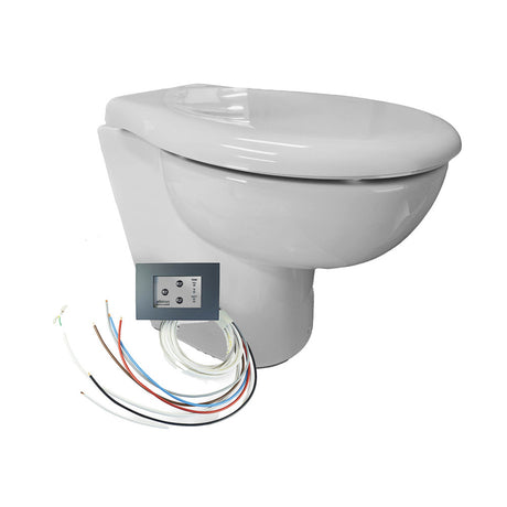 Albin Group Ultra Slim Premium Standard 12V Toilet with Electronic Control Panel - 07-06-011