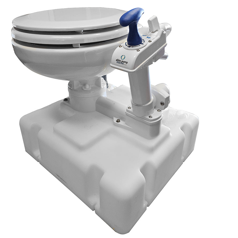 Albin Group Voyager Manual Toilet System with 8-Gallon Tank - 07-06-015