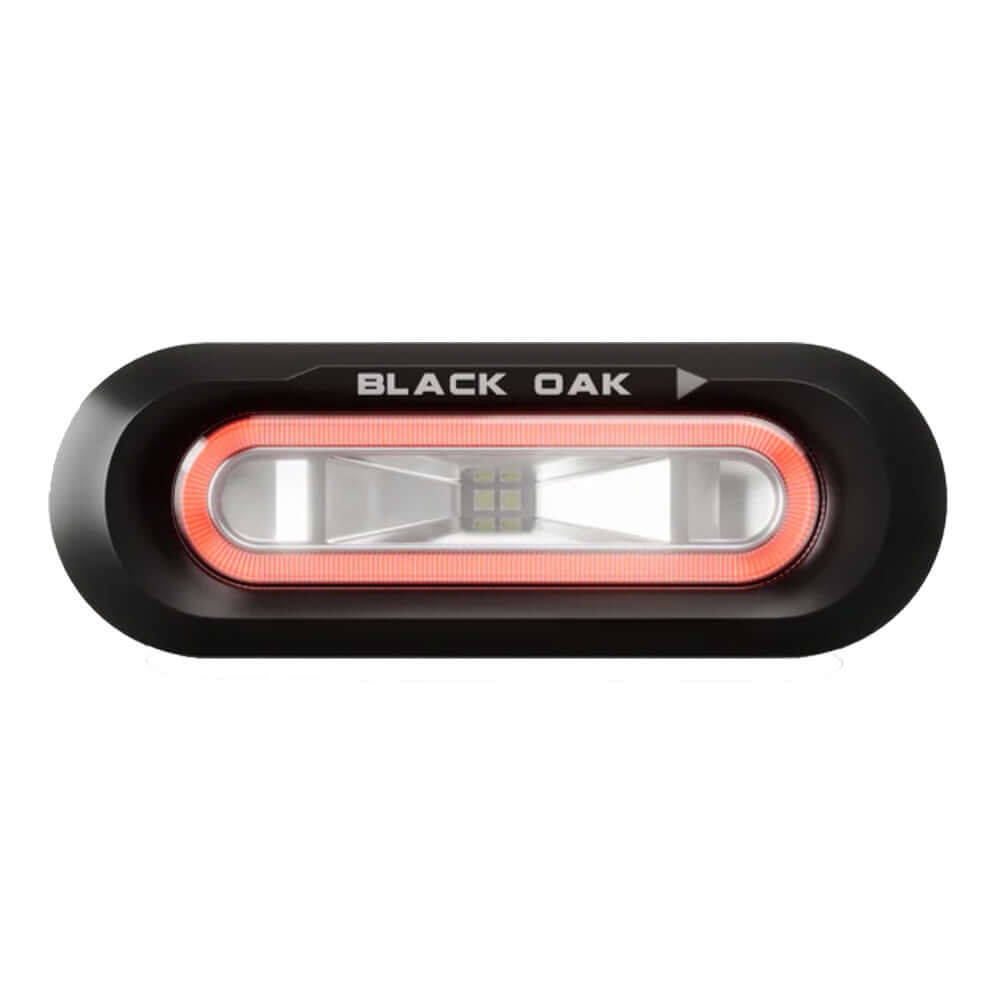 Black Oak Low Pro Flush - Black Housing - Red LED - LPS-FR