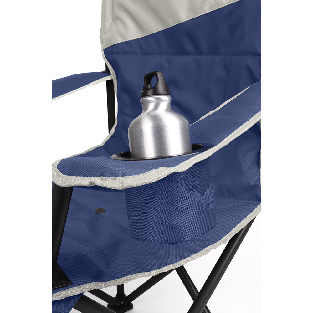 Coleman Big & Tall Quad Camping Chair Skyfall Blue * Heavy Duty Support and Comfort