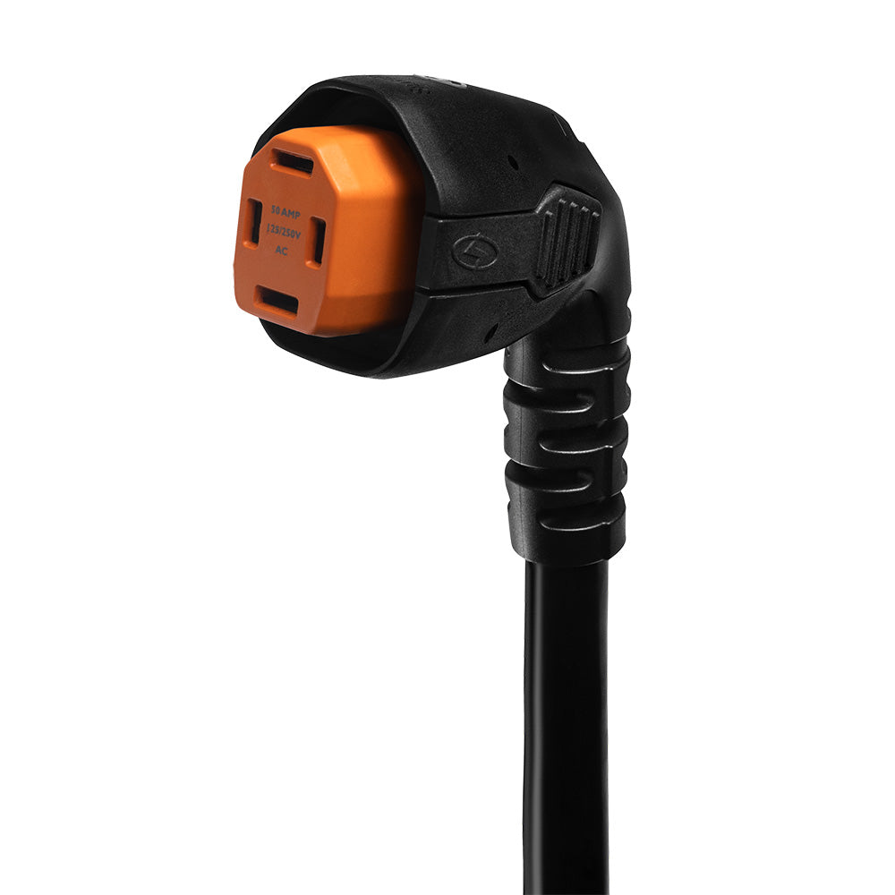 SmartPlug 50 Amp Angled RV Dual Configuration Cordset - 30 Feet