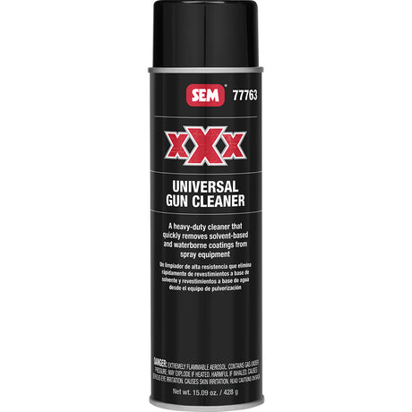 SEM XXX Universal Gun Cleaner - 20oz Aerosol Can for Spray Equipment and Metal Surfaces