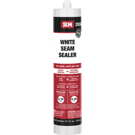 SEM 1K Seam Sealer 10.1oz Tube * White for Interior and Exterior Sealing