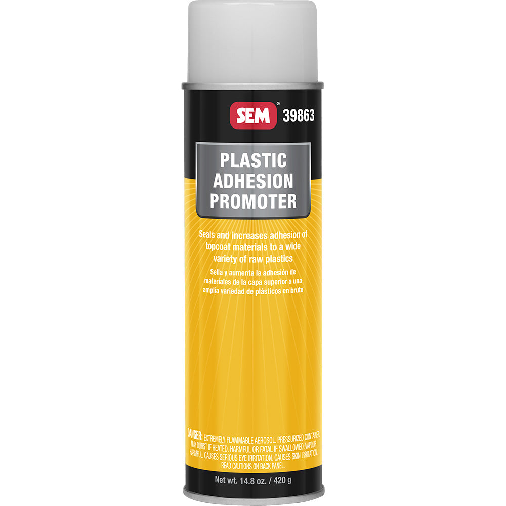 SEM Plastic Adhesion Promoter 16oz Aerosol Can for Improved Bonding on Olefin Plastics