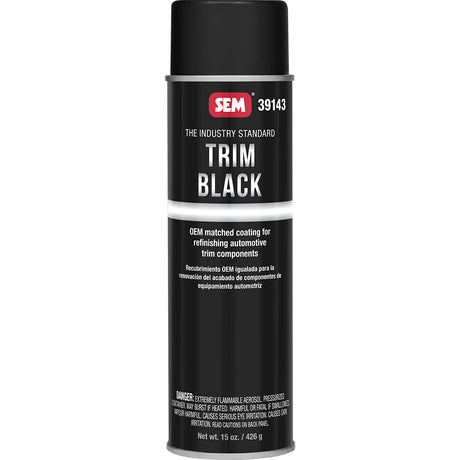 SEM Trim Black 20oz Aerosol Can * OEM Match Acrylic Coating for Automotive Trim