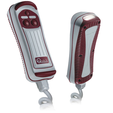 Quick HRC1002L 2-Button Remote Control with Built-in LED Lamp for Marine Applications - FPHRC1002L00D00