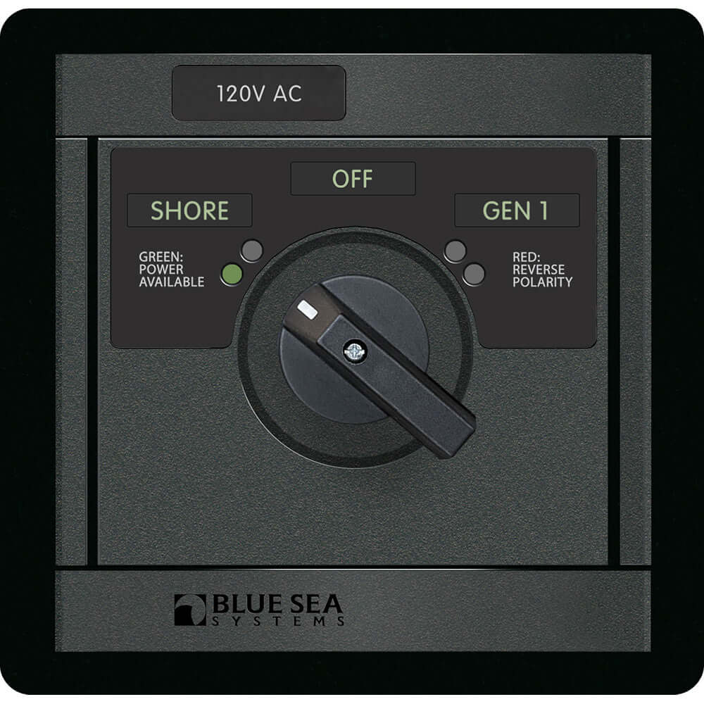 Blue Sea 120v AC Rotary 30A off + 2 Sources - 1481