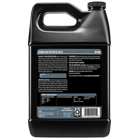 Meguiar's Quik Interior Detailer 1 Gallon for Car Interior Surfaces