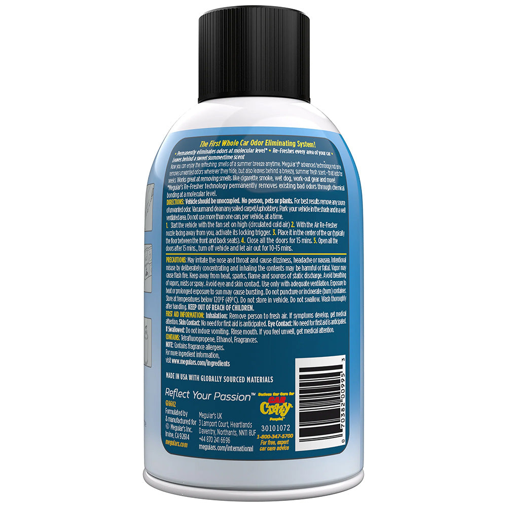 Meguiar's Whole Car Air Refresher Odor Eliminator * Summer Breeze Scent