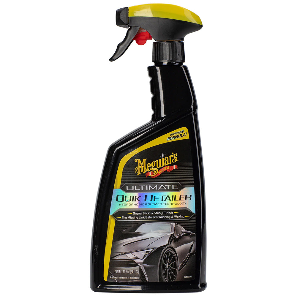 Meguiar's Ultimate Quik Detailer 24oz - Easy Spray Car Polish and Water Bead Protector