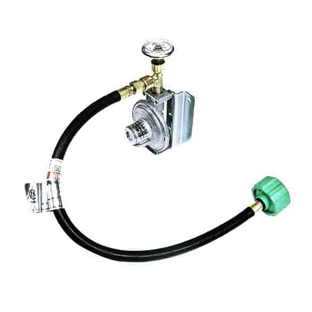 Trident Marine Single Stage Regulator w/300 PSI Gauge & 20" Pigtail w/Wall Mount - 1211-1401