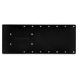 Sea Brackets 20-Inch Straight Trolling Motor Plate for Garmin Kraken - Black - SEA2303-BLK