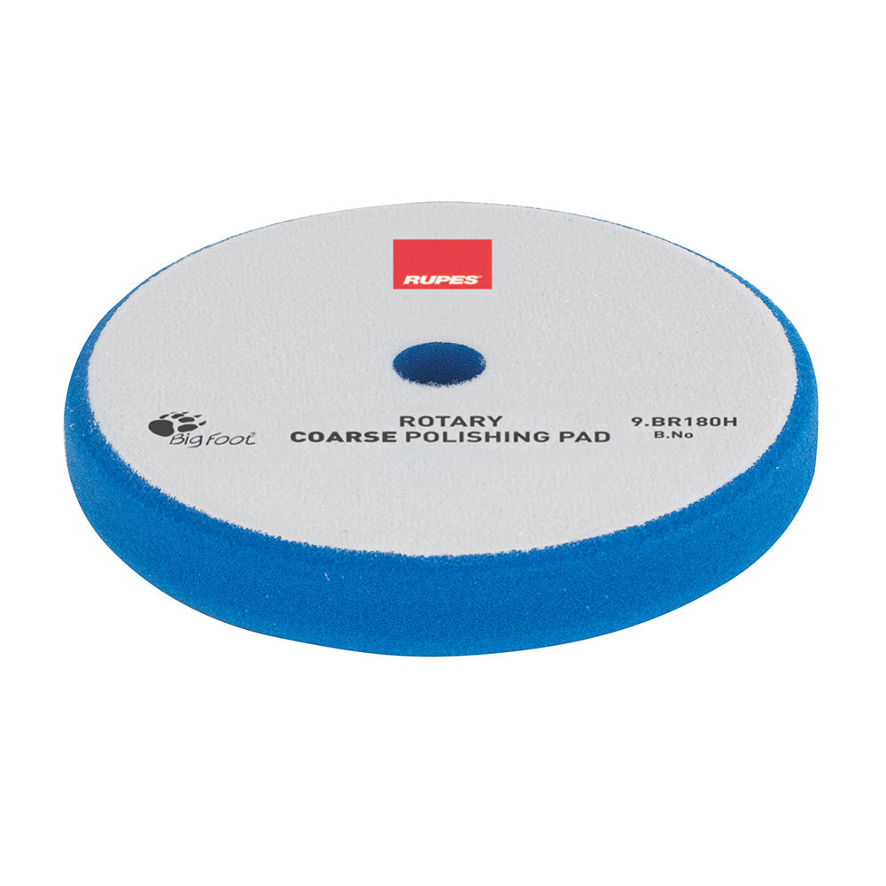 RUPES Rotary Coarse Polishing Foam Pad 155/160mm - Blue - 9.BR180H