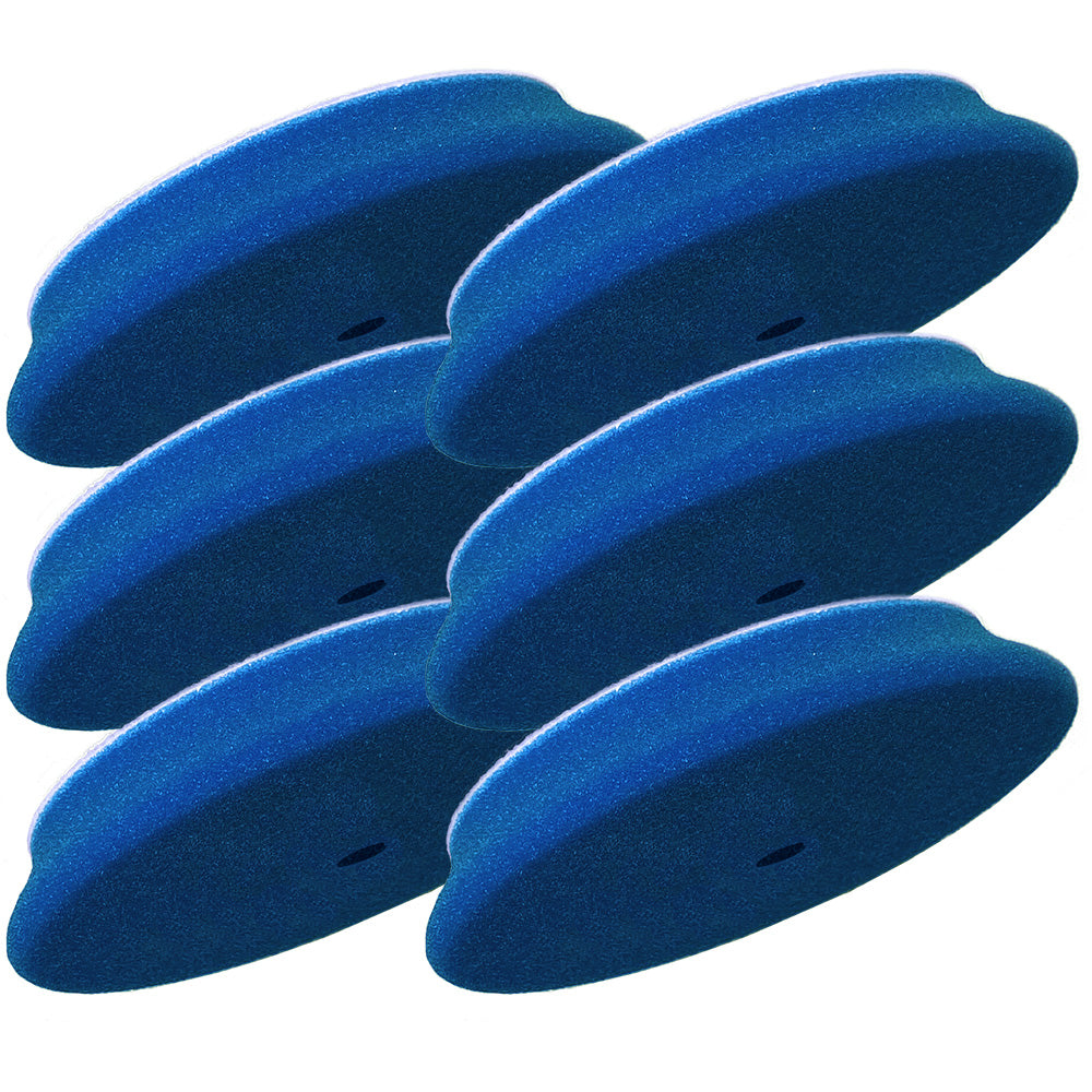 RUPES D-A Coarse Foam Pad 40mm Blue 6-Pack for Dual-Action Polishers - 9.DA40H/6