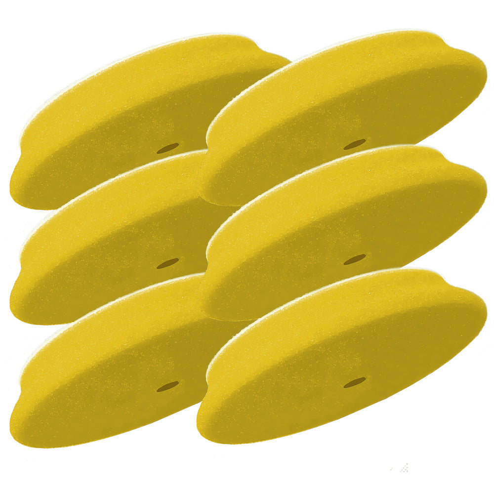 RUPES D-A Fine Finishing Foam Pad 40mm - Yellow (6-Pack) for Dual-Action Polishers - 9.DA40M/6