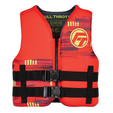 Full Throttle Youth Rapid-Dry Flex-Back Life Jacket - Red - 142100-100-002-26
