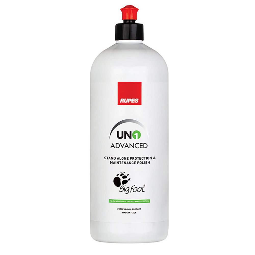 RUPES Uno Advanced Stand Alone Protection & Maintenance Polish 33.8oz - Durable Gloss Enhancer with Nano Technology - 9.ADVANCED