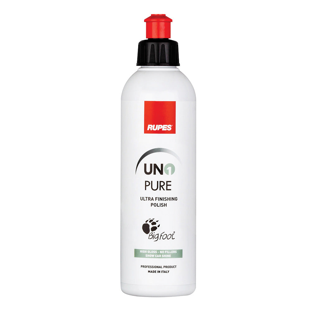 RUPES Uno Pure Ultra-Fine Finishing Polish 250ml * High-Gloss Car Paint Polish for Soft and Haze-Prone Surfaces - 9.PURE250