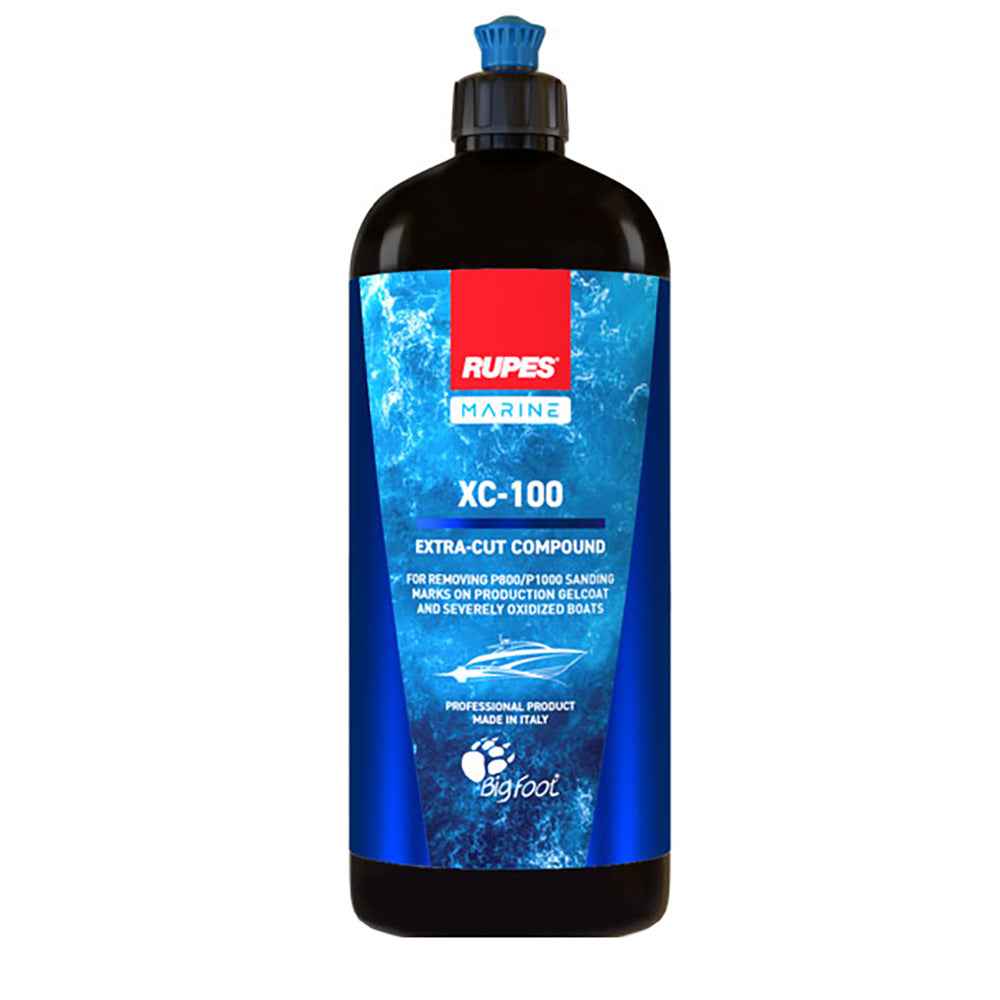 RUPES Marine XC-100 Extra Cut Compound 33.8oz for Heavy-Duty Gelcoat Restoration - 9.XC100