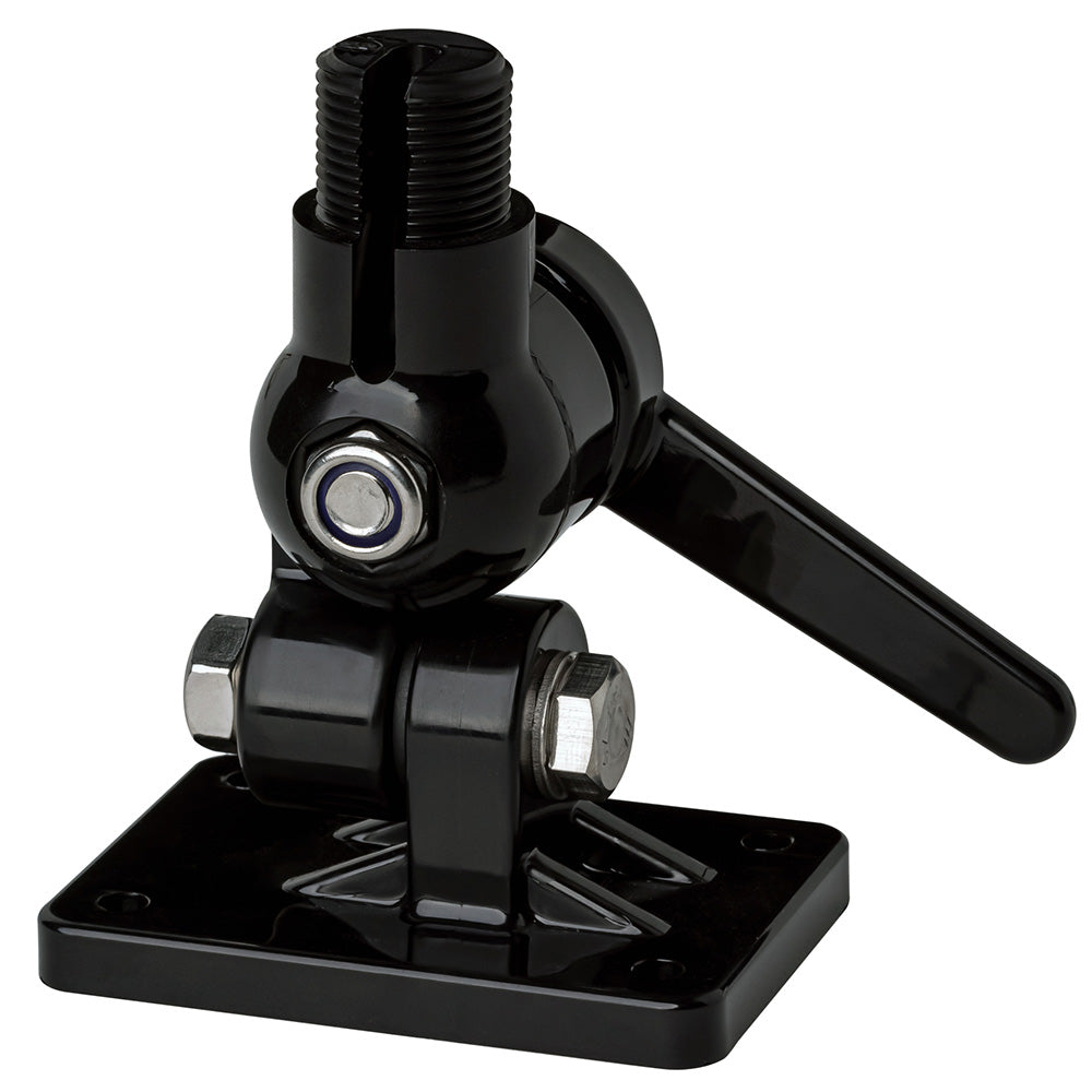 Scout PF AC NBASE002 Four-Way Nylon Ratchet Mount - Black for Marine Antennas - PF AC NBASE002