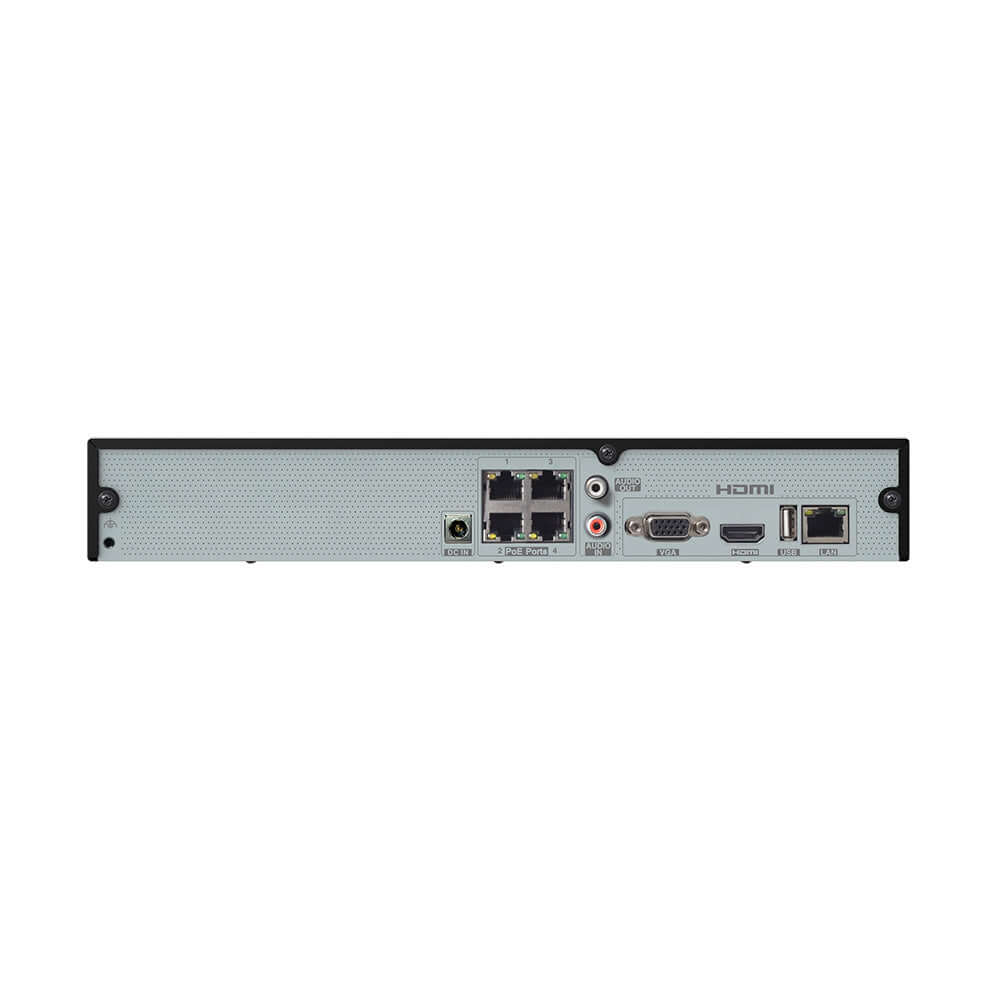 Speco 4-Channel 4K H.265 NVR w/POE & 1 SATA - NDAA - 2TB - N4NRM2TB