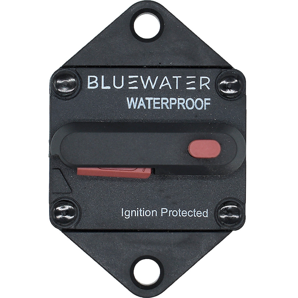 Bluewater 60 Amp Panel Mount Circuit Breaker for Marine, RV, Truck, and Bus Electrical Systems - 77000-9600-060