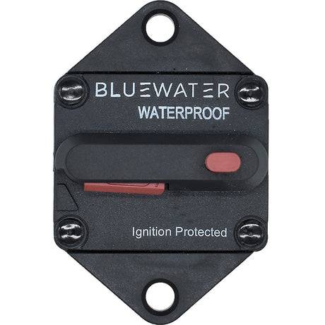 Bluewater 120 Amp Panel Mount Circuit Breaker - Heavy-Duty Marine, RV, Truck and Bus Electrical Protection - 77000-9600-120